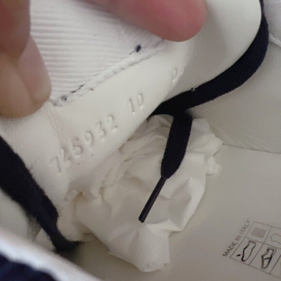 Gucci Rython GG Logo Monogram Mens Sneaker Blue Canvas Leather UK 10/ US 10.5 - Picture 12 of 13